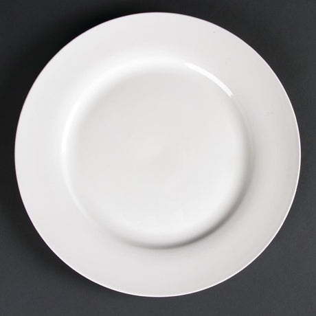 Assiettes rondes à bord large Olympia Lumina 270mm (Lot de 4) - FRANCE CHR