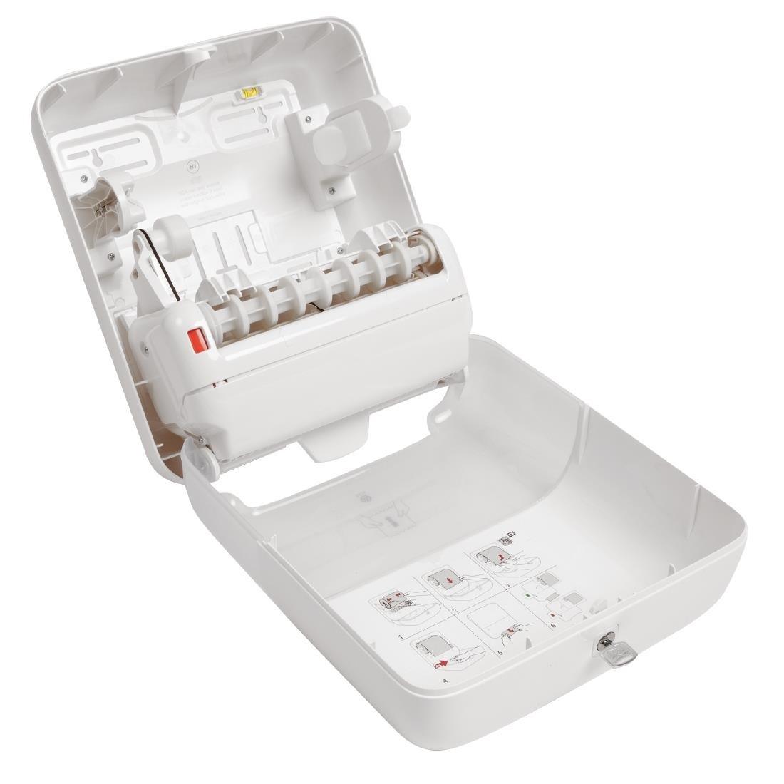 Distributeur de bobine d'essuie-mains Tork Matic blanc - FRANCE CHR