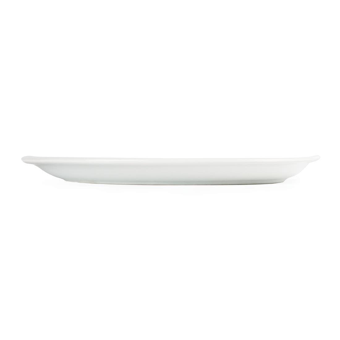 Assiettes ovales blanches Olympia 250mm (Lot de 6) - FRANCE CHR