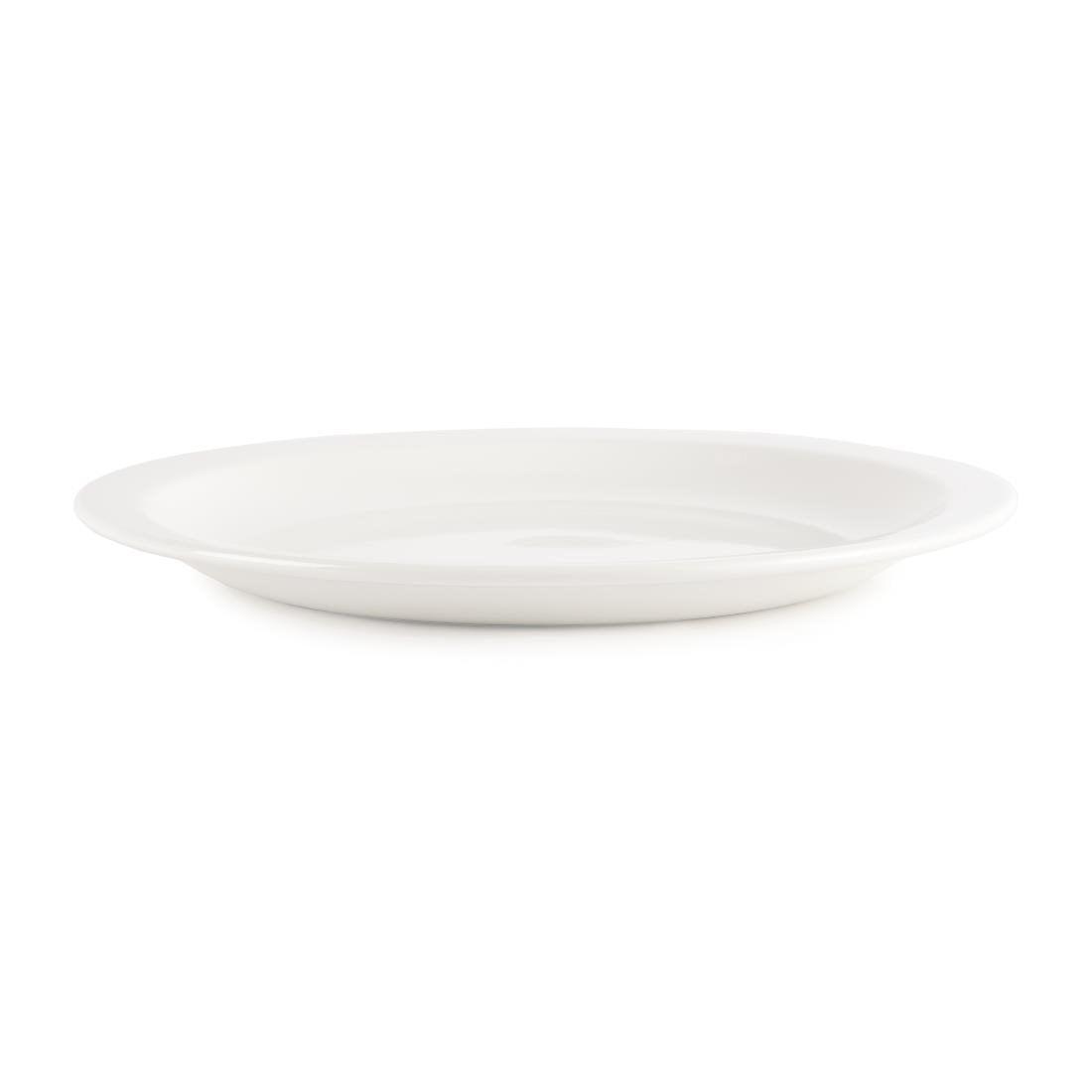 Assiettes Nova Churchill Whiteware 254mm (lot de 24) - FRANCE CHR