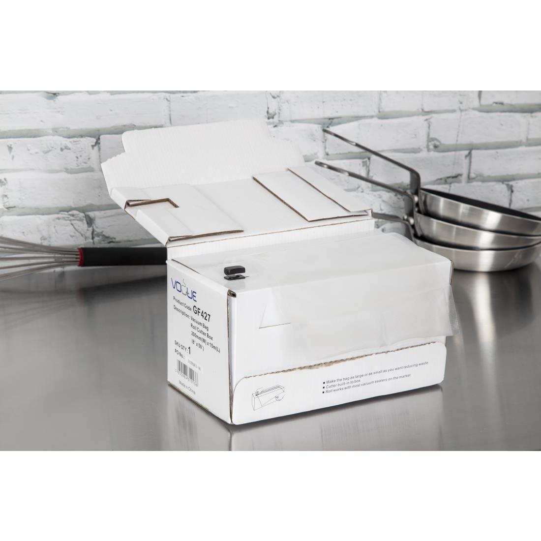 Rouleau distributeur de sacs sous vide Vogue 200mm x15m - FRANCE CHR