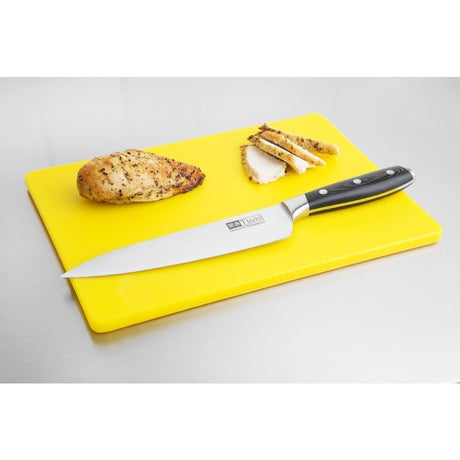 Petite planche à découper basse densité Hygiplas jaune - FRANCE CHR