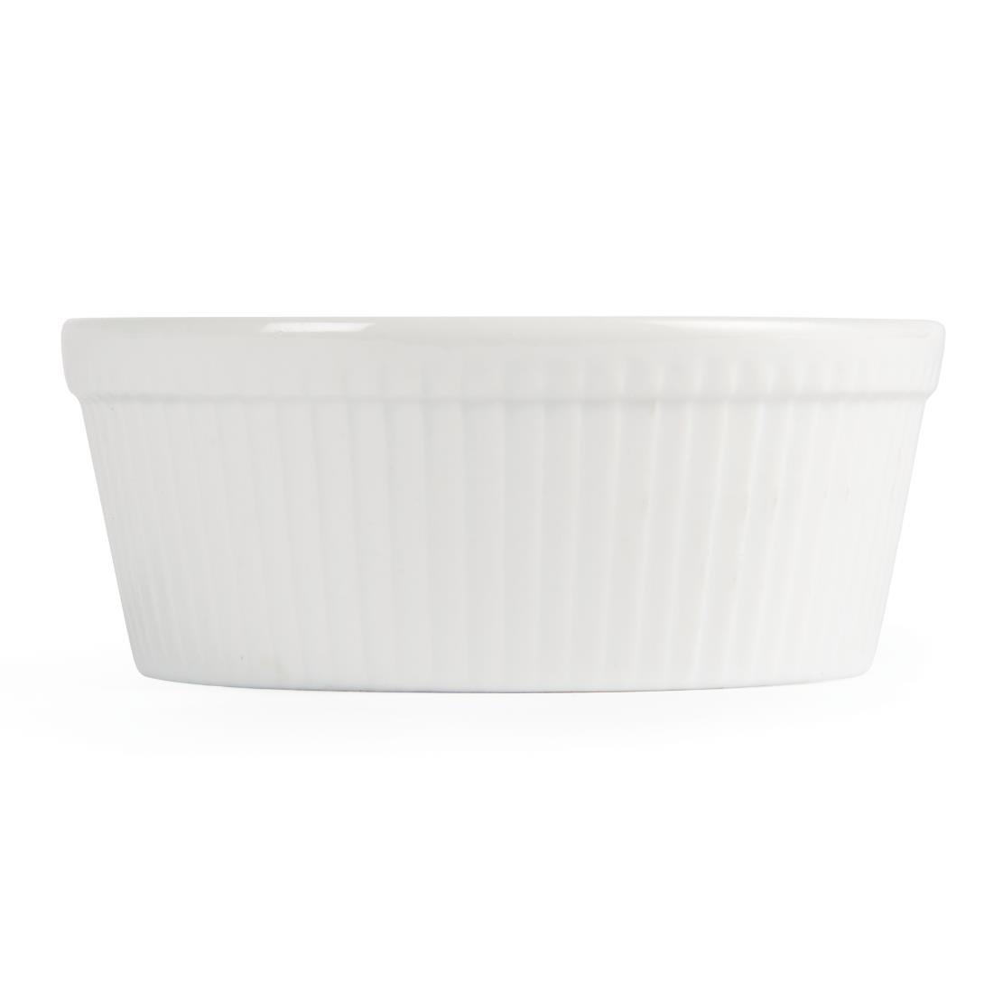 Plats à gratin ronds blancs Olympia 134mm (Lot de 6) - FRANCE CHR