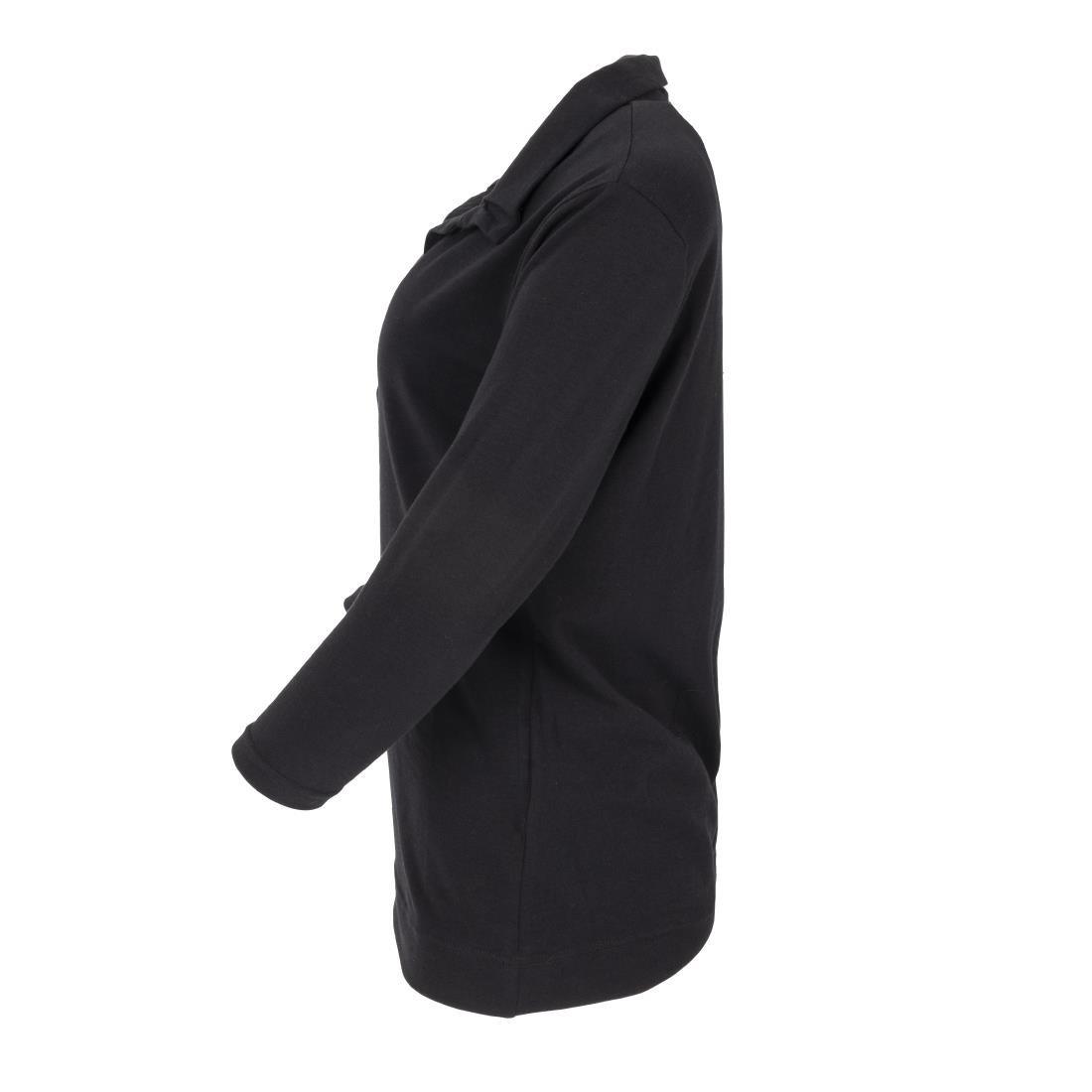 T-Shirt col V femme Uniform Works noir S - FRANCE CHR