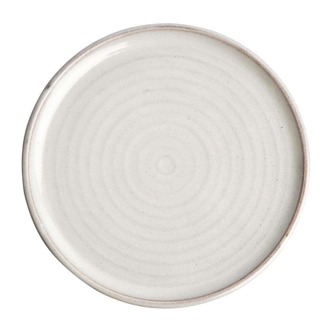 Assiettes plates blanc Murano Olympia Canvas 26,5 cm (Lot de 6) - FRANCE CHR
