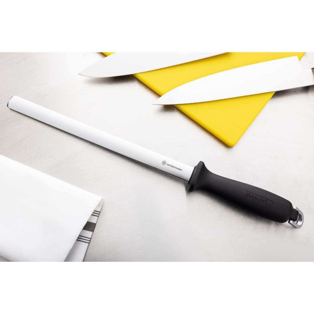 Fusil à aiguiser diamanté Wusthof 255mm - FRANCE CHR