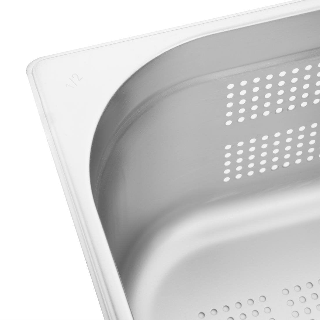 Bac Gastronorme inox perforé GN 1/2 150mm Vogue - FRANCE CHR