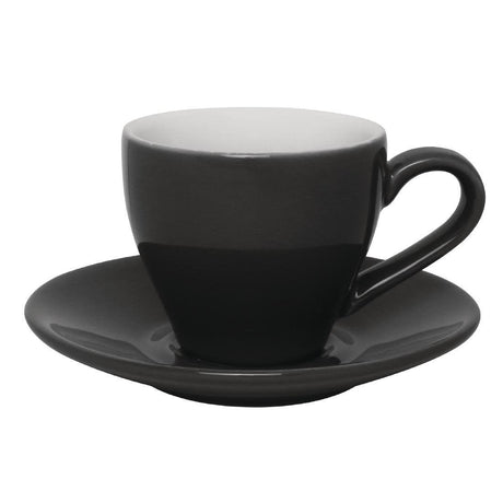 Soucoupe pour tasse espresso Olympia grise (Lot de 12) - FRANCE CHR