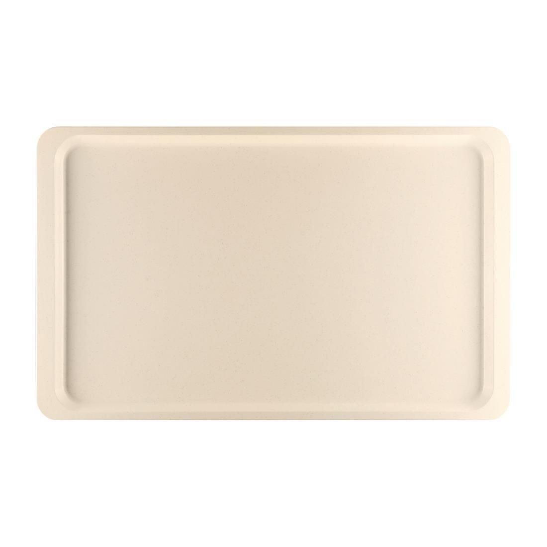 Plateau de service en polyester Roltex GN1/2 325x265mm beige - FRANCE CHR