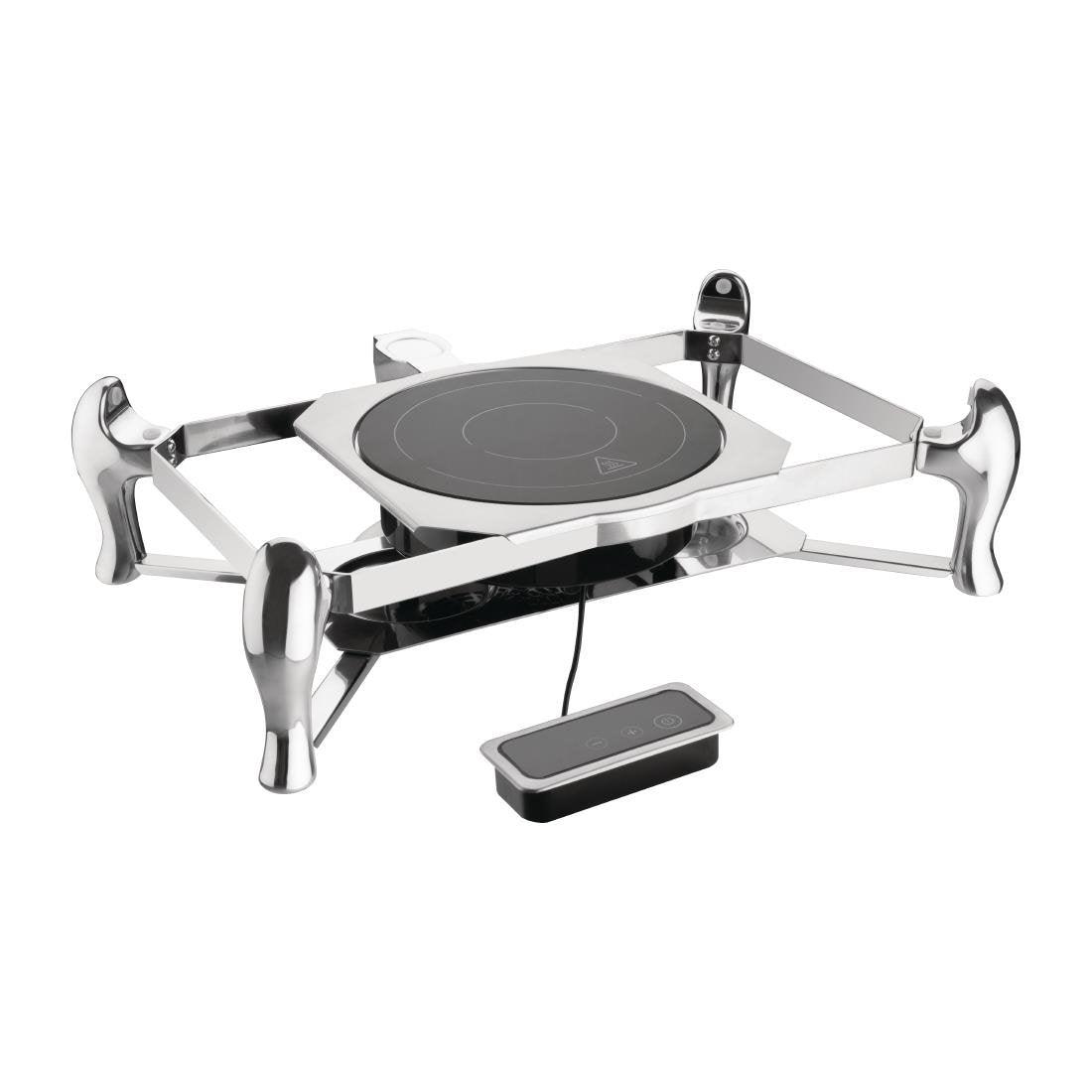 Support pour chafing dish induction avec couvercle en verre GN 1/1 Olympia - FRANCE CHR