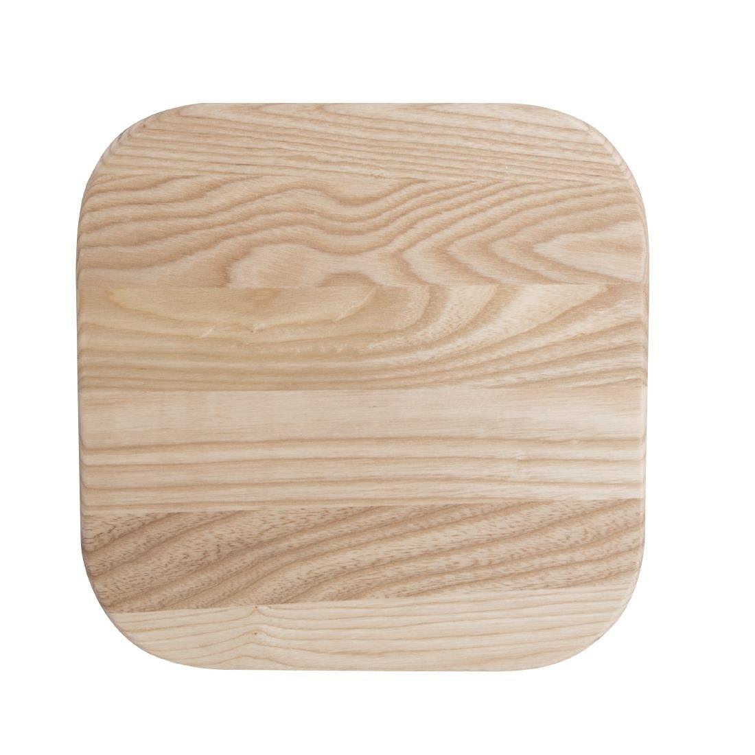 Tabouret bas en acier galvanisé avec assise en bois Bolero Cantina (lot de 4) - FRANCE CHR