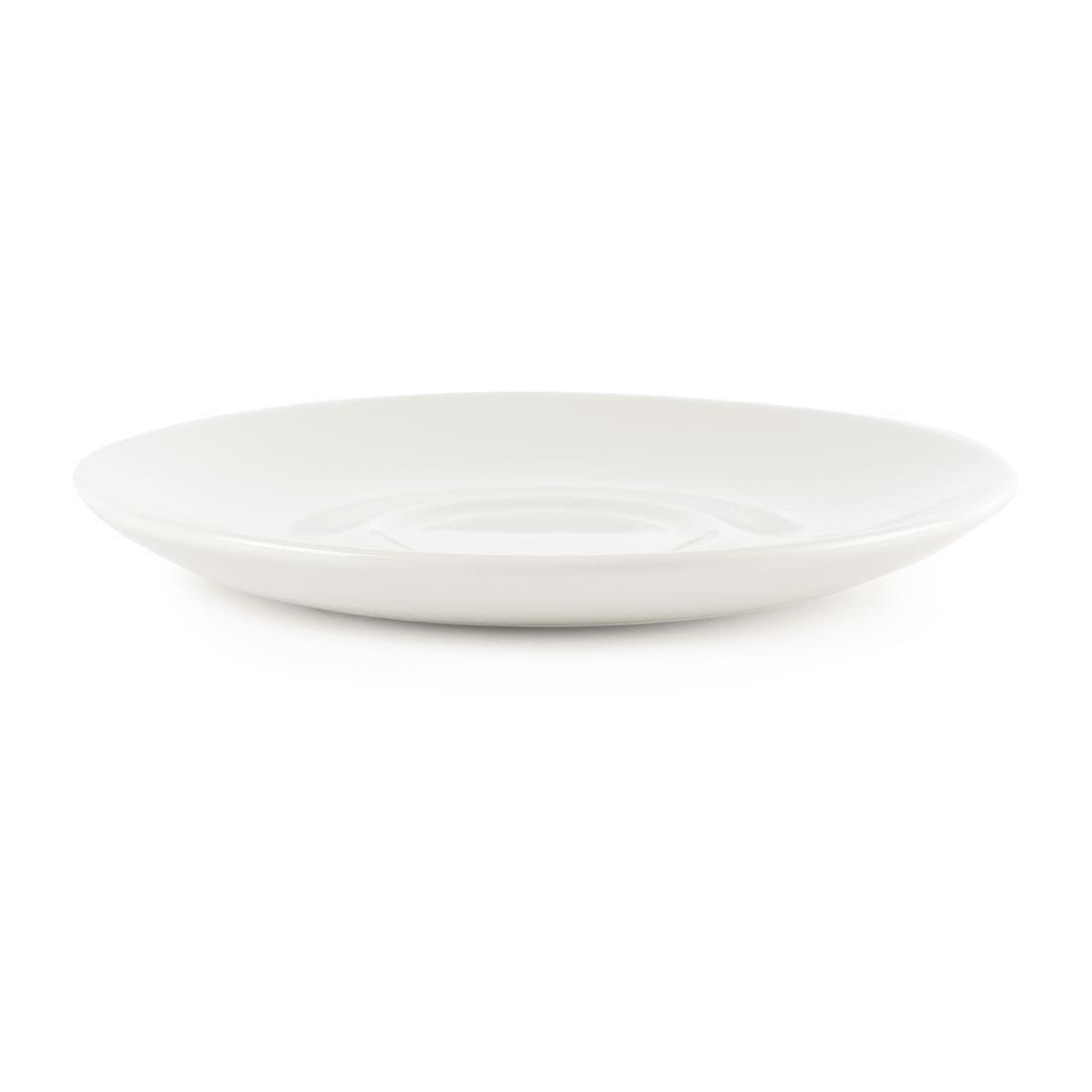 Soucoupes blanches Churchill Whiteware 160mm (lot de 24) - FRANCE CHR