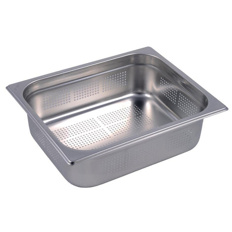 Bac inox perforé GN1/2 Gastro M 100mm - FRANCE CHR