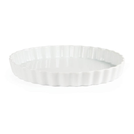 Plats à tarte blancs Olympia 297mm (Lot de 6) - FRANCE CHR