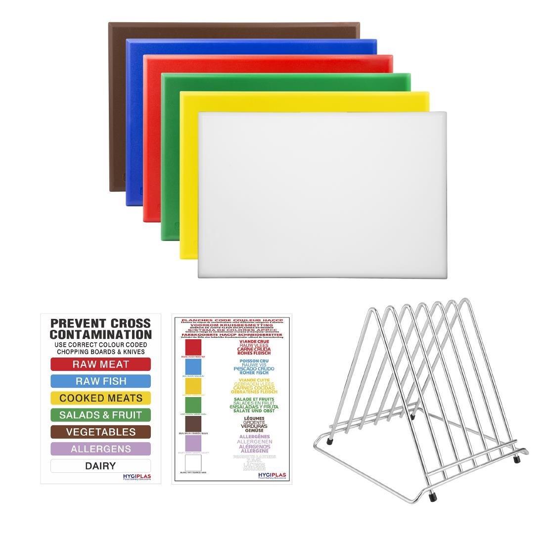 Ensemble de planches à découper haute densité Hygiplas épaisses - FRANCE CHR