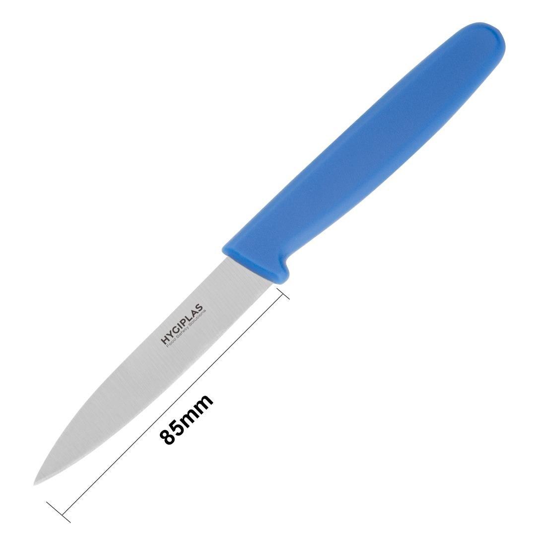 Couteau d'office Hygiplas bleu 7,5 cm - FRANCE CHR