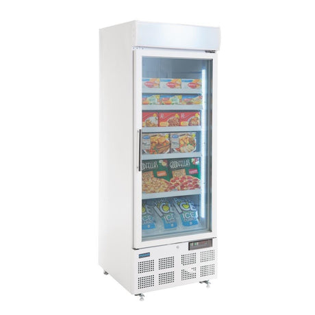 Vitrine réfrigérée négative une porte avec bandeau lumineux Polar Série G 412L - FRANCE CHR