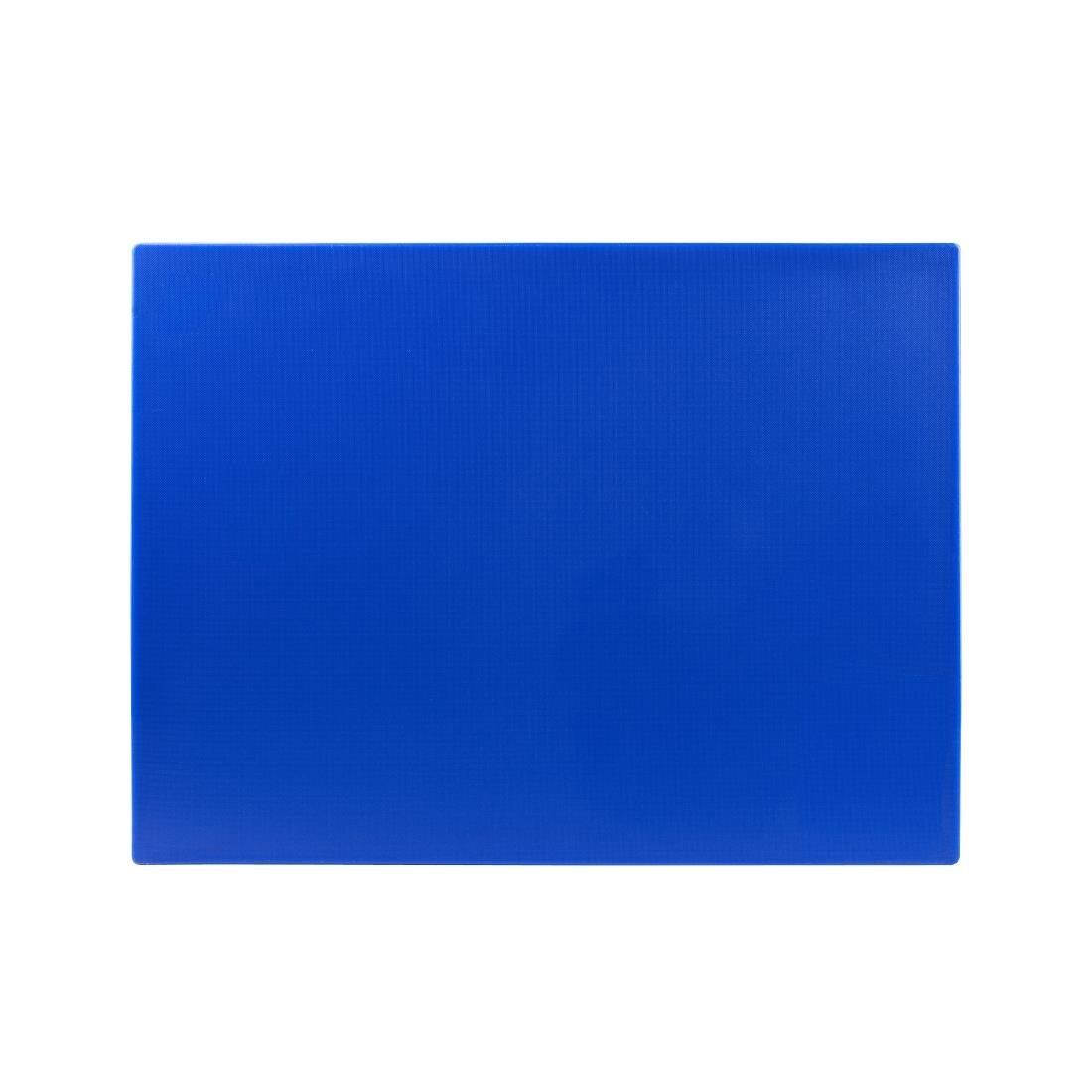 Grande planche à découper épaisse basse densité Hygiplas bleue - FRANCE CHR