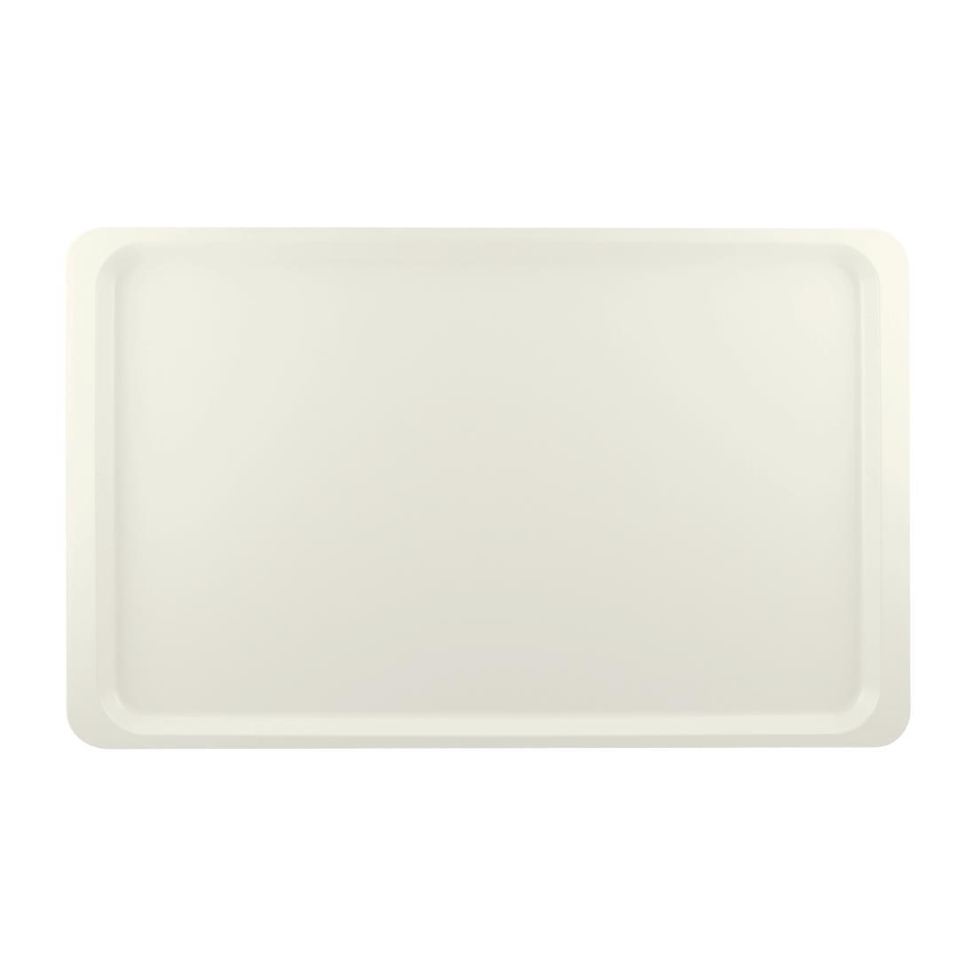 Plateau de service en polyester Roltex GN1/1 530x325mm blanc perle - FRANCE CHR