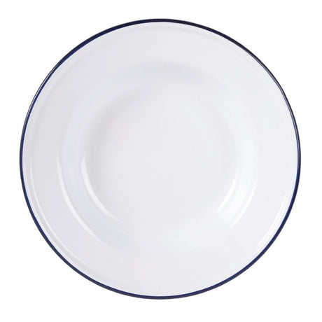 Assiette creuse en acier émaillé Olympia 245mm lot de 6 - FRANCE CHR