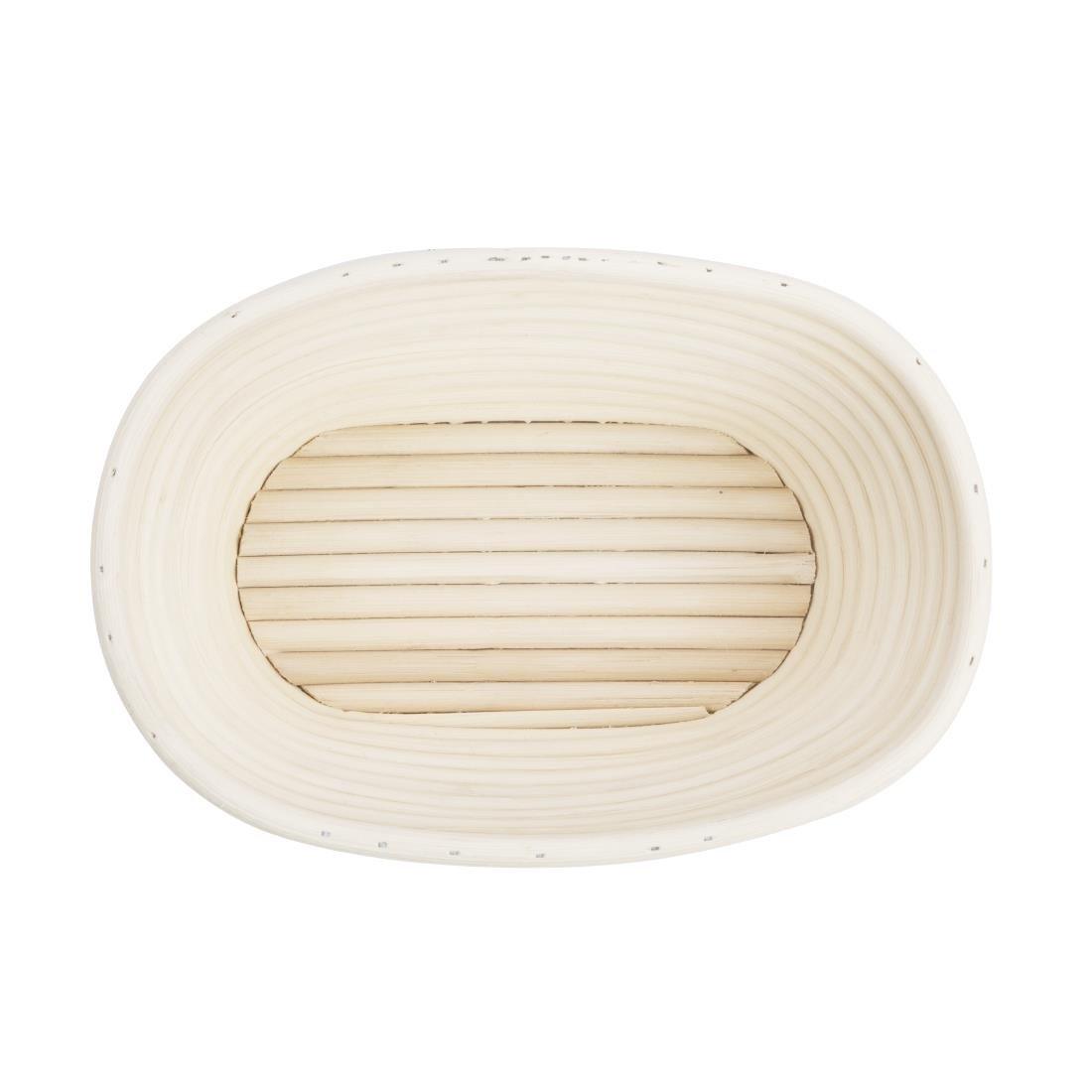 Panier de fermentation ovale en rotin Vogue 210x150x80mm - FRANCE CHR
