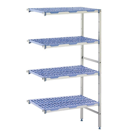 Rayonnage modulaire en angle 4 niveaux Tournus 500 x 1251mm - FRANCE CHR