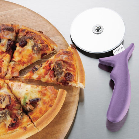 Roulette à pizza code couleur violet allergènes Hygiplas 102mm - FRANCE CHR