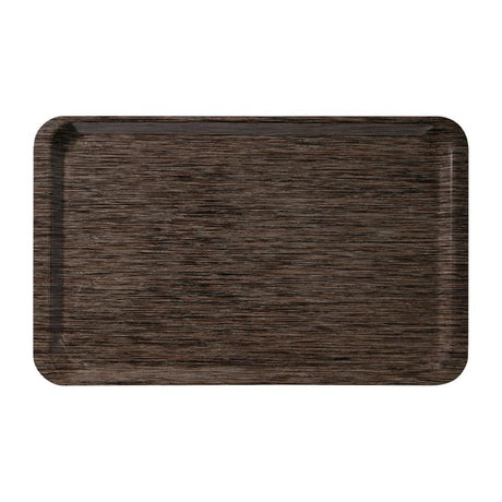 Plateau de service en mélamine Roltex GN1/1 530x325mm wengé - FRANCE CHR