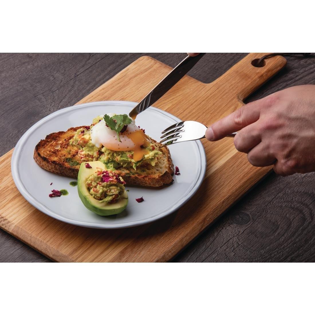 Grande planche carrée en chêne Olympia 350x260x15mm manche 110mm - FRANCE CHR