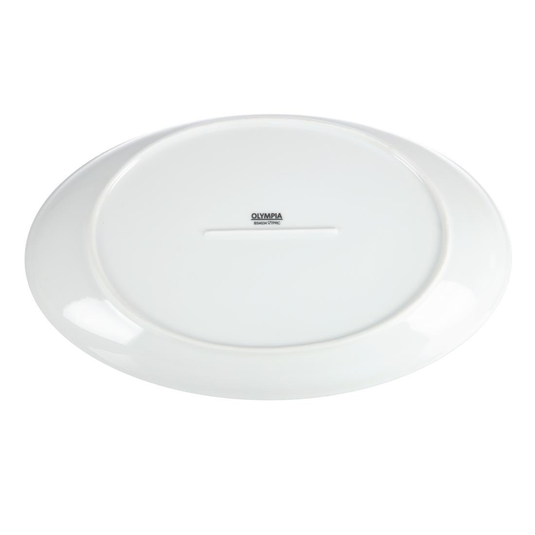 Assiettes creuses ovales Olympia 365 x 235mm (Lot de 2) - FRANCE CHR