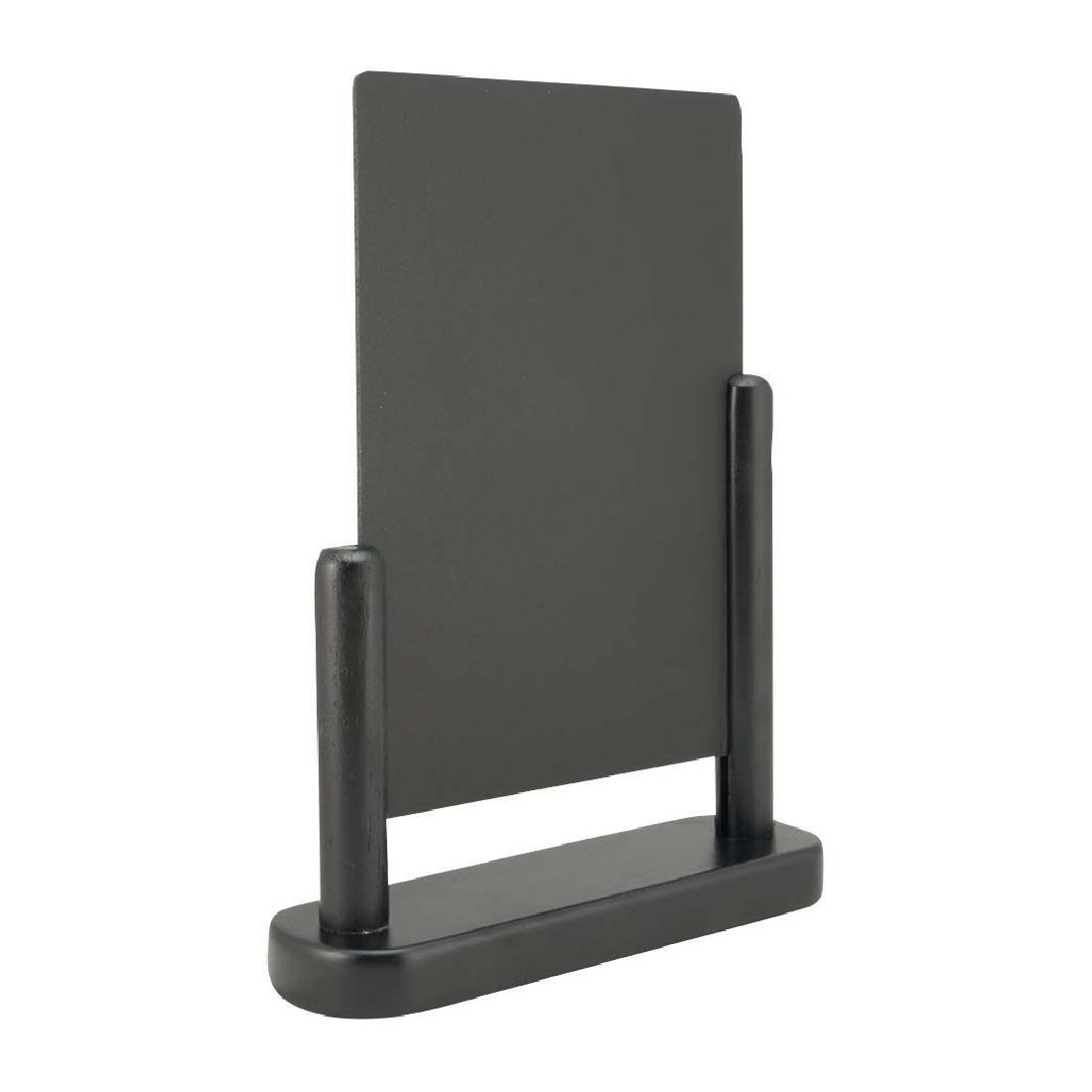 Chevalet de table moyen Securit Elegant bois laqué noir - FRANCE CHR