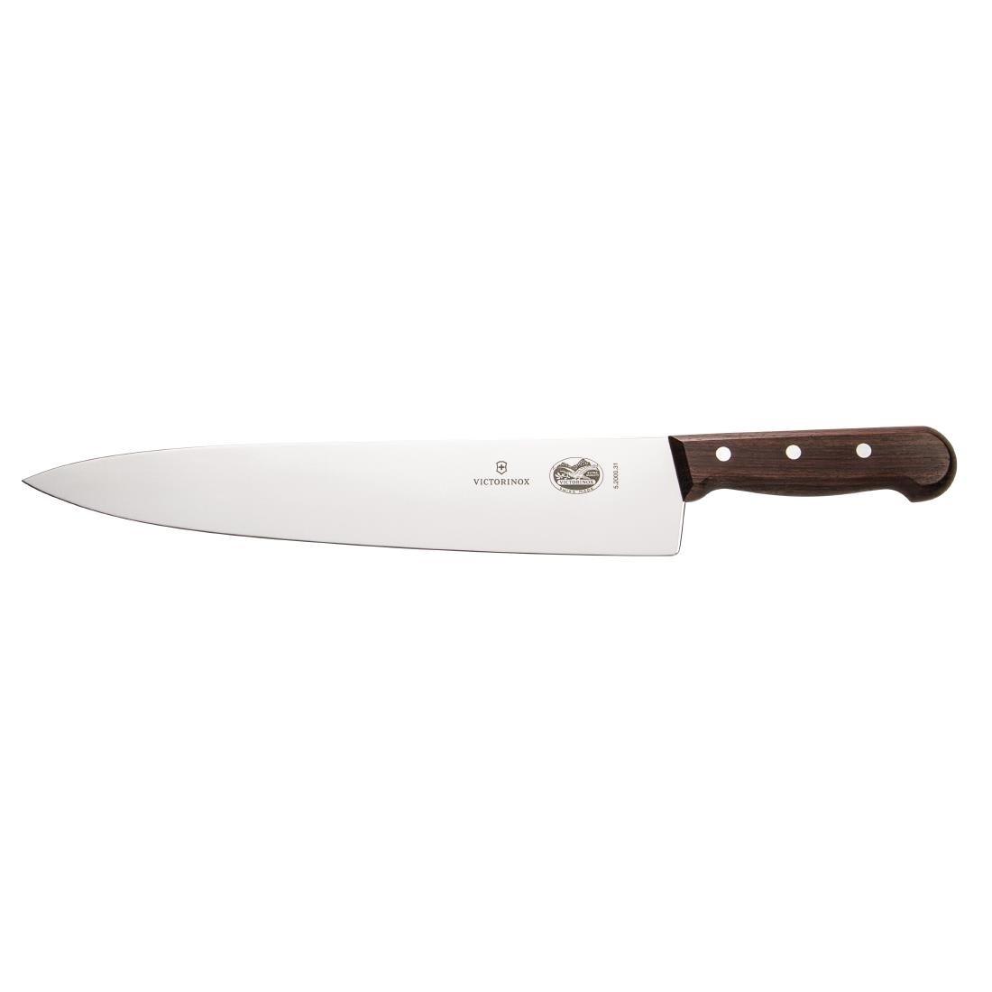 Ensemble couteaux manche en bois de rose, couteau de cuisinier 250mm et étui Victorinox - FRANCE CHR