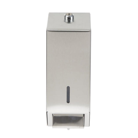 Distributeur de savon liquide en acier inoxydable Jantex 1 litre - FRANCE CHR