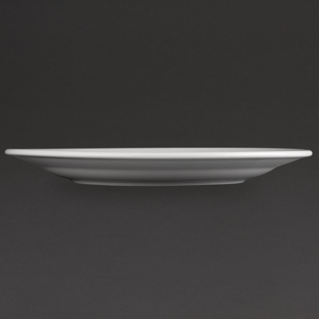 Assiettes à bord large Olympia Athena 254mm (Lot de 12) - FRANCE CHR