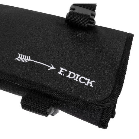 Étui à couteaux en tissu avec sangle Dick noir 11 pièces - FRANCE CHR