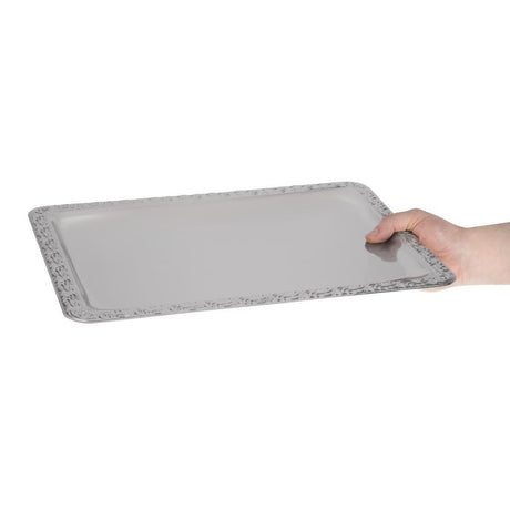 Plateau de service rectangulaire inox APS 420 x 310mm - FRANCE CHR