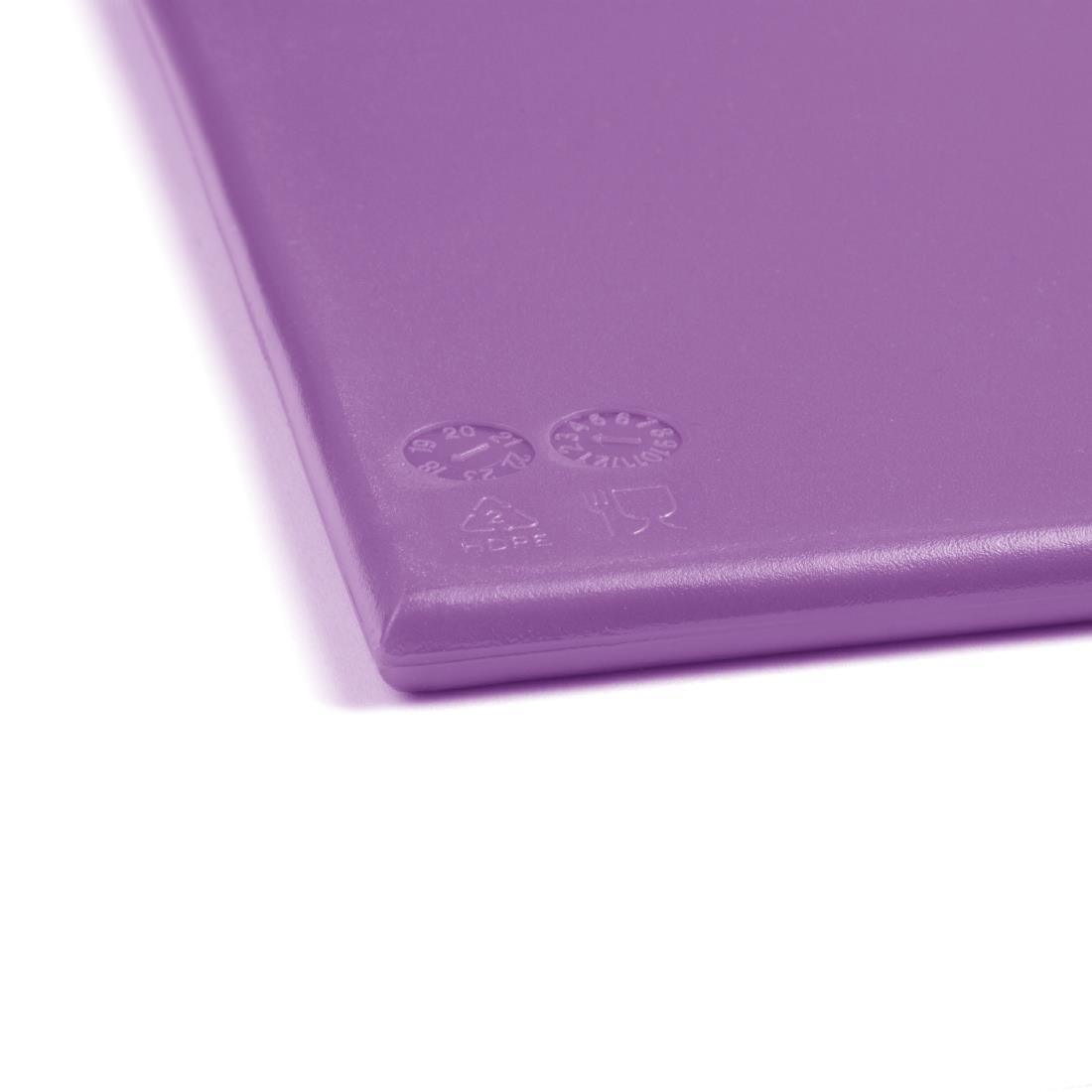 Planche à découper haute densité Hygiplas violette 600x450x12mm - FRANCE CHR