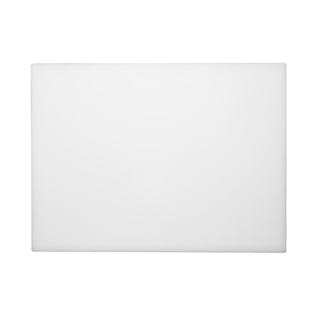 Grande planche à découper épaisse basse densité Hygiplas blanche - FRANCE CHR