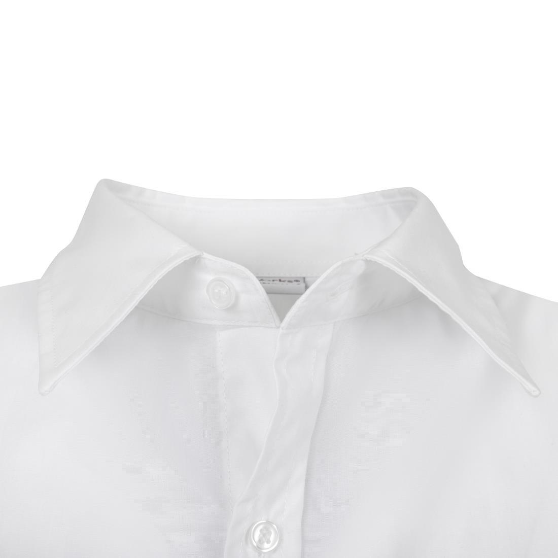 Chemise mixte Uniform Works manches longues blanche S - FRANCE CHR