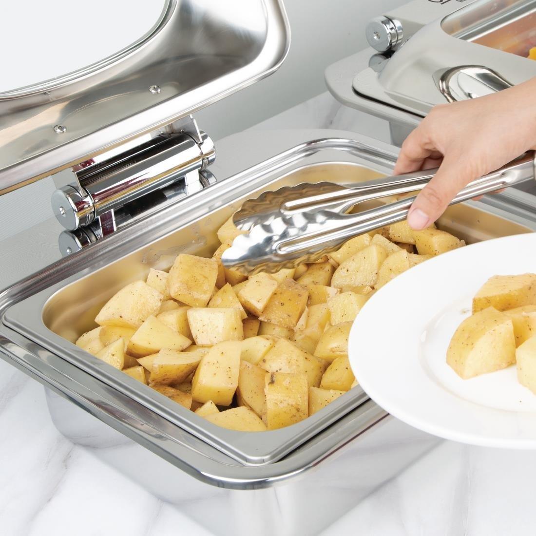 Ensemble chafing dish induction Olympia GN 1/2 avec support - FRANCE CHR