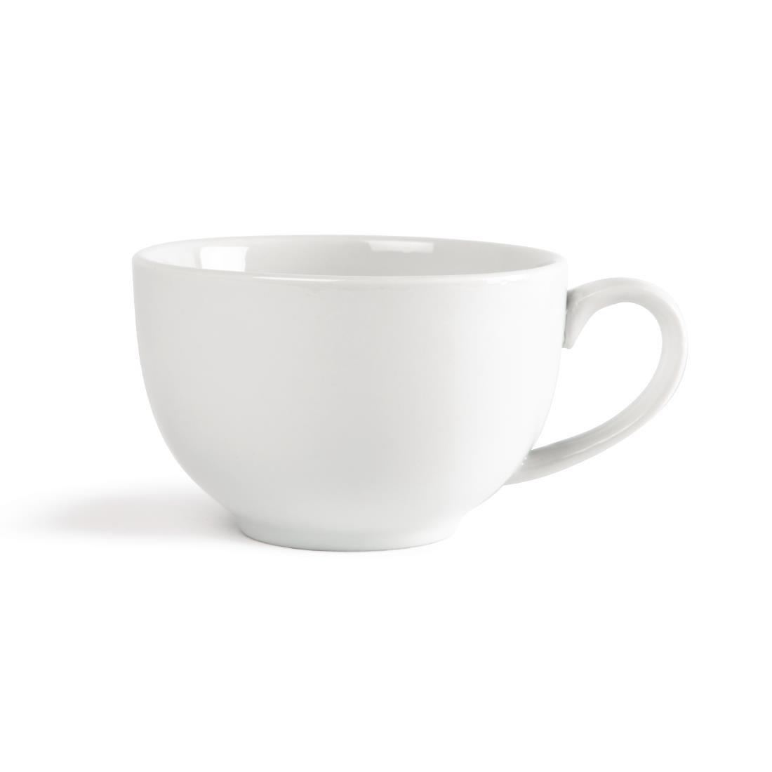 Tasses élégantes Olympia Whiteware 230ml (Lot de 12) - FRANCE CHR