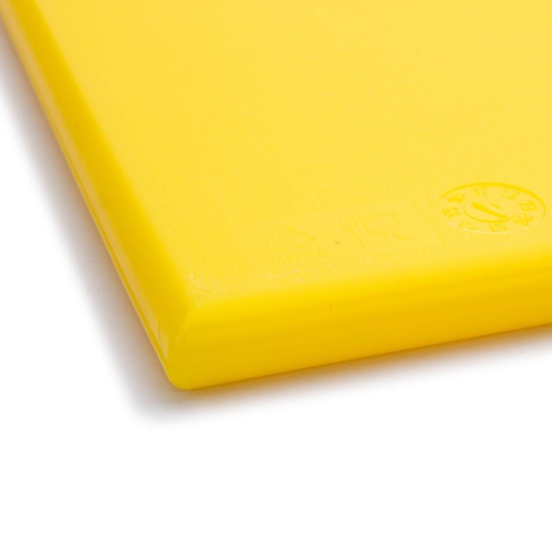 Planche à découper standard haute densité Hygiplas jaune - FRANCE CHR