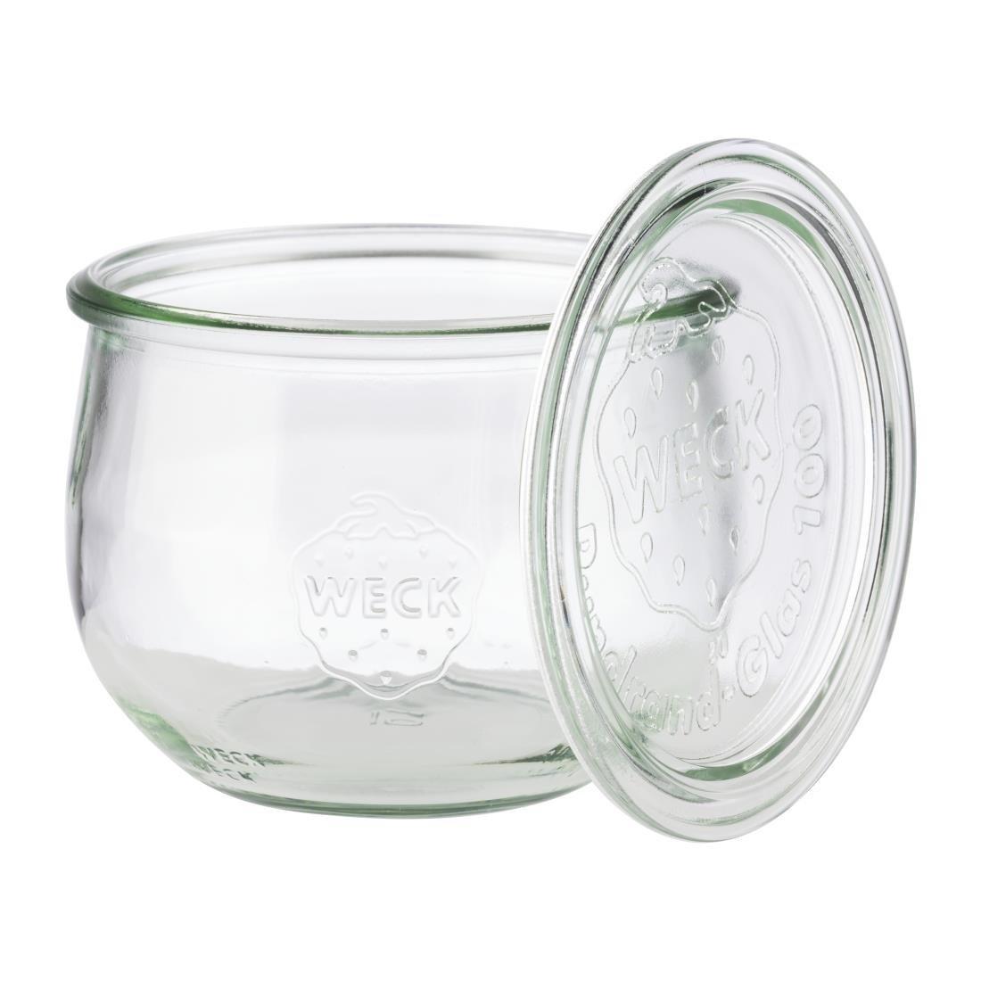 Bocaux en verre tulipe avec couvercle Weck APS 580 ml (lot de 6) - FRANCE CHR