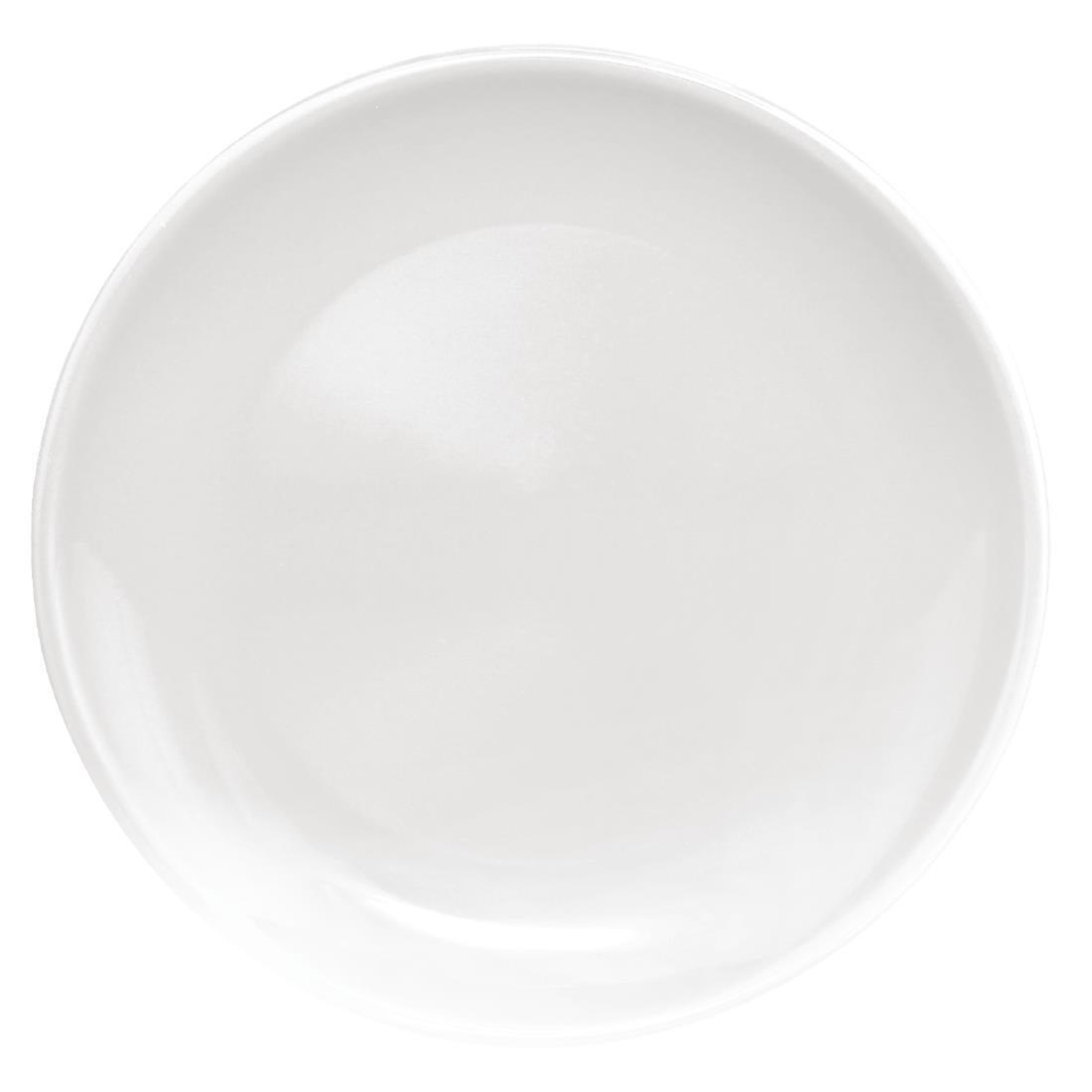 Assiette plate blanche Olympia Café 205mm (Lot de 12) - FRANCE CHR