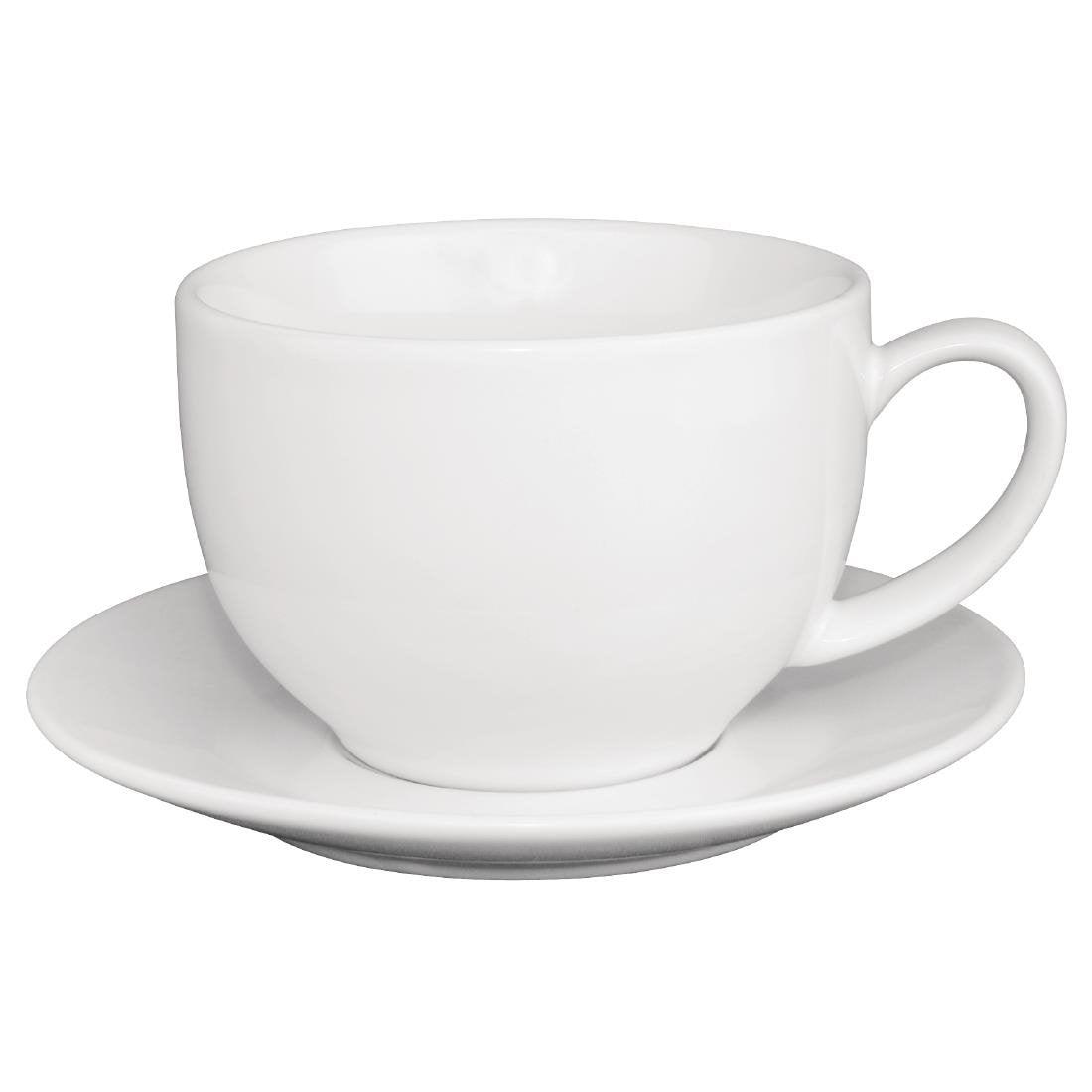 Tasses à cappuccino Olympia Café blanches 340 ml (lot de 12) - FRANCE CHR