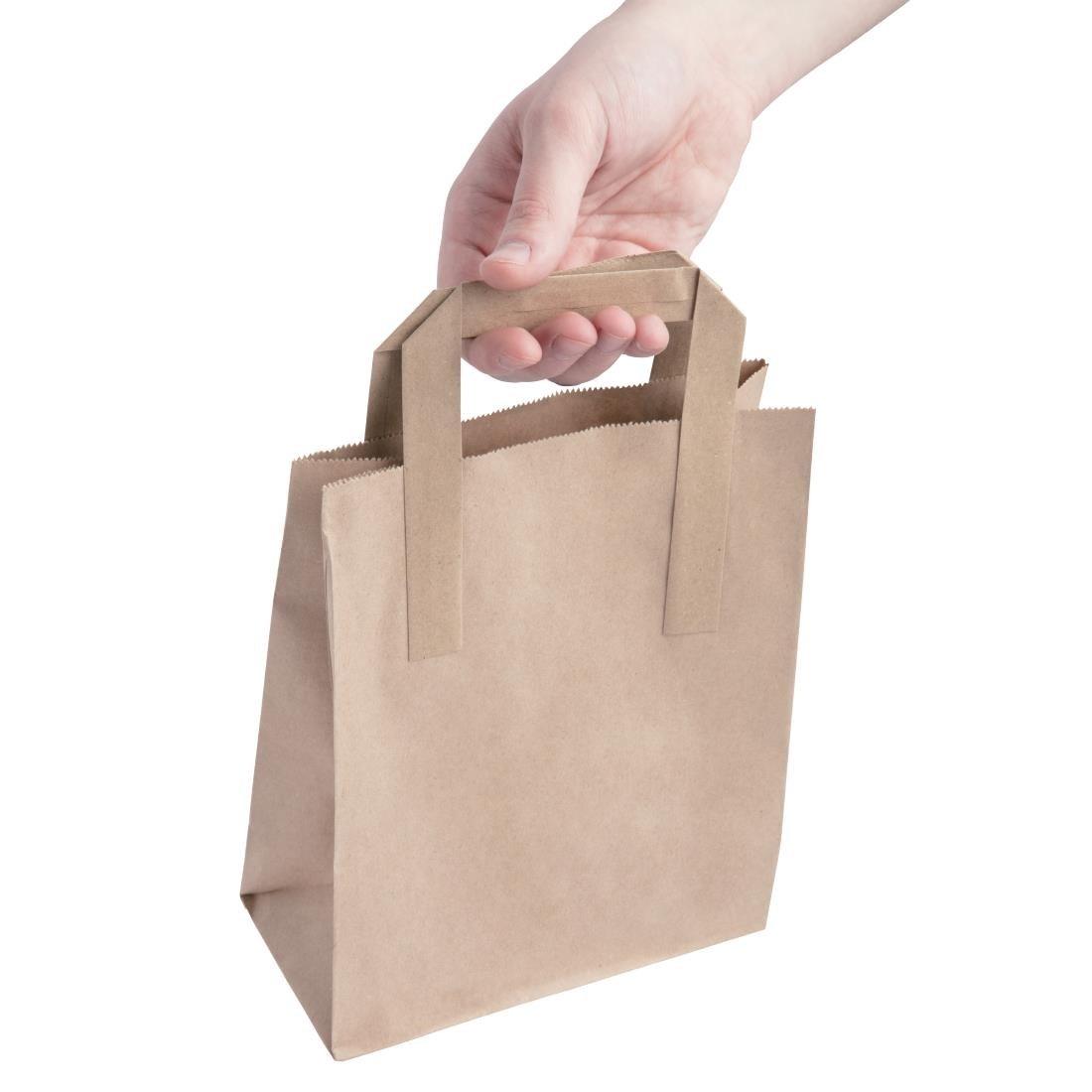 Petits sacs en papier recyclé marron Fiesta Compostable (lot de 250) - FRANCE CHR