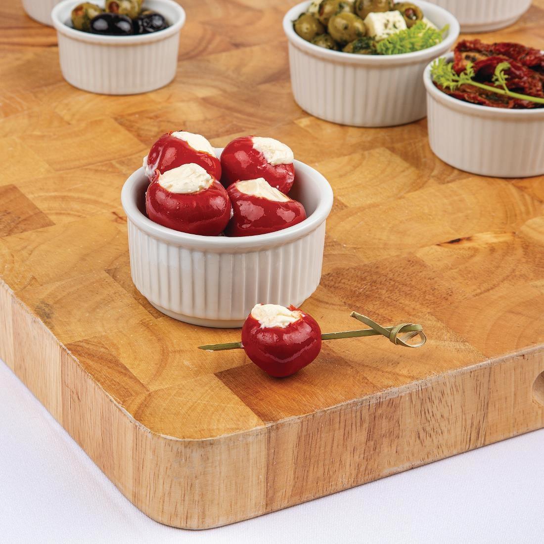 Ramequins blancs empilables 85mm Olympia (Lot de 12) - FRANCE CHR