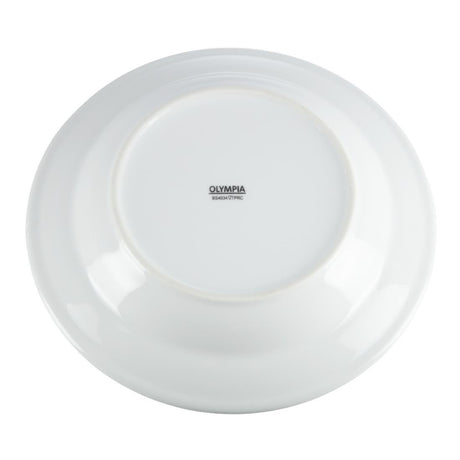 Assiettes creuses blanches Olympia 270mm (Lot de 6) - FRANCE CHR