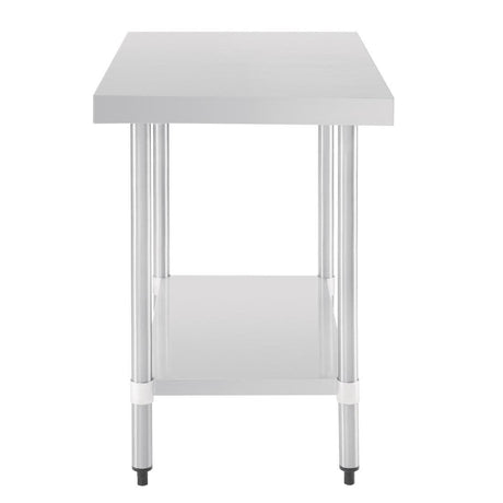 Table de préparation sans rebord en acier inoxydable Vogue 900 x 600mm - FRANCE CHR