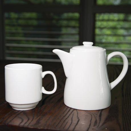 Mugs empilables blancs 284ml Olympia (Lot de 12) - FRANCE CHR